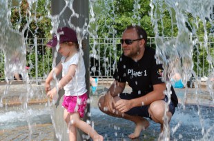 An heißen Tagen lockt der Wasserspielplatz im Playmobil Funpark Zirndorf (Foto: Jürgen Krauß)