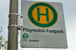 Mit Bus und Bahn ins Playmobilland: Der Funpark ist aus dem gesamten Großraum Nürnberg schnell erreichbar.