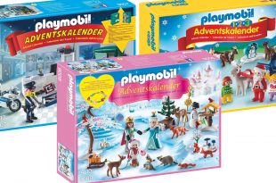 Die drei neuen Playmobil Adventskalender 2016 im Überblick: Eislaufprinzessin, Juweliergeschäft, Weihnacht auf dem Bauernhof.